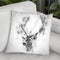 Elk Head I Throw Pillow By Cornel Vlad - by all about vibe