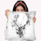 Elk Head I Throw Pillow By Cornel Vlad - by all about vibe