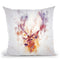 Elk Head Throw Pillow By Cornel Vlad - by all about vibe