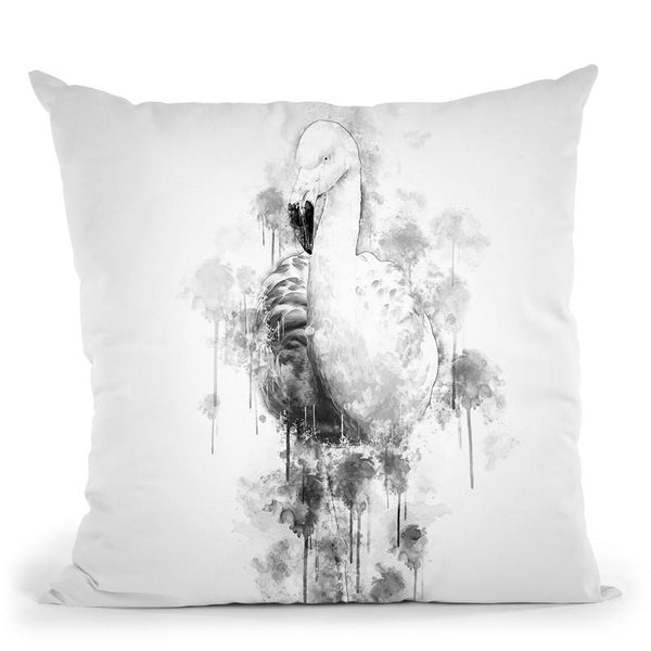 Flamingo I Throw Pillow By Cornel Vlad - by all about vibe