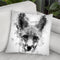 Fox Head I Throw Pillow By Cornel Vlad - by all about vibe