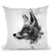 Fox Head Sideways I Throw Pillow By Cornel Vlad - by all about vibe