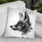 Fox Head Sideways I Throw Pillow By Cornel Vlad - by all about vibe