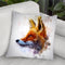 Fox Head Sideways Throw Pillow By Cornel Vlad - by all about vibe