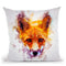 Fox Head Throw Pillow By Cornel Vlad - by all about vibe