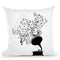Gramophone And Music Notes Throw Pillow By Cornel Vlad - by all about vibe
