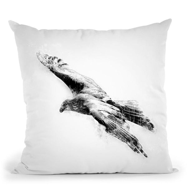 Hawk I Throw Pillow By Cornel Vlad - by all about vibe