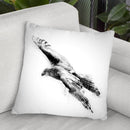 Hawk I Throw Pillow By Cornel Vlad - by all about vibe