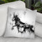 Horse Black Horse Running I Throw Pillow By Cornel Vlad - by all about vibe