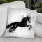 Horse Running I Throw Pillow By Cornel Vlad - by all about vibe