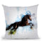 Horse Running Throw Pillow By Cornel Vlad - by all about vibe