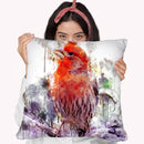House Finch Bird Throw Pillow By Cornel Vlad - by all about vibe