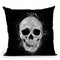 Human Skull Throw Pillow By Cornel Vlad - by all about vibe