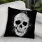 Human Skull Throw Pillow By Cornel Vlad - by all about vibe