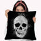 Human Skull Throw Pillow By Cornel Vlad - by all about vibe