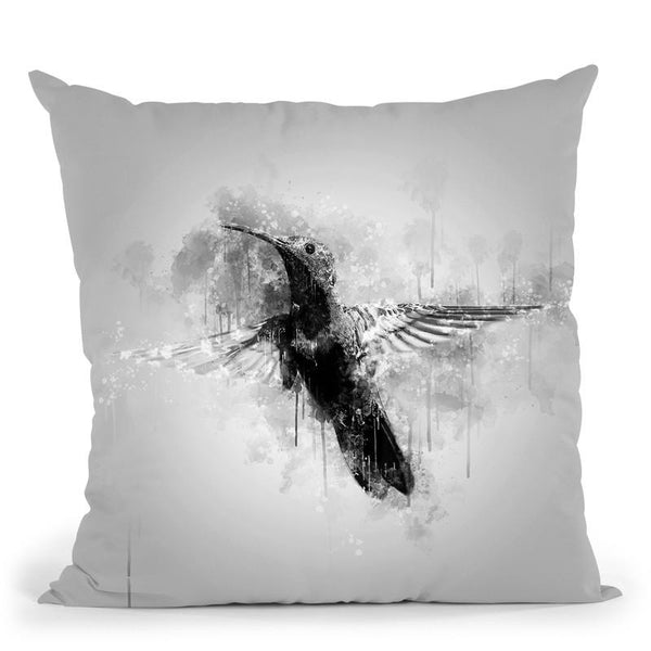 Hummingbird I Throw Pillow By Cornel Vlad - by all about vibe