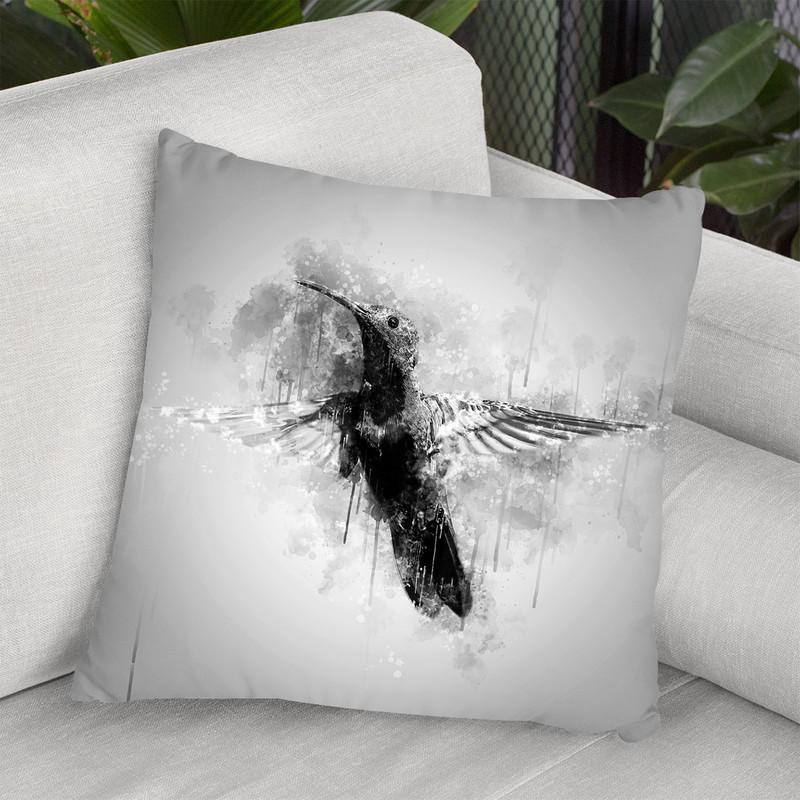 Hummingbird I Throw Pillow By Cornel Vlad - by all about vibe
