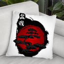 Japanese Bonsai Throw Pillow By Cornel Vlad - by all about vibe