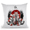 Japanese Nine Tailed Fox Kitsune Displate Throw Pillow By Cornel Vlad - by all about vibe