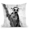 Lemur I Throw Pillow By Cornel Vlad - by all about vibe