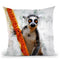 Lemur Throw Pillow By Cornel Vlad - by all about vibe