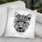 Leopard Head I Throw Pillow By Cornel Vlad - by all about vibe