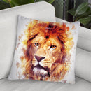 Lion Head Looking Throw Pillow By Cornel Vlad - by all about vibe