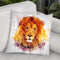 Lion Head Throw Pillow By Cornel Vlad - by all about vibe