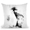 Macaroni Penguin I Throw Pillow By Cornel Vlad - by all about vibe