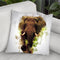 Mighty Elephant Throw Pillow By Cornel Vlad - by all about vibe