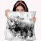 Mighty Rhino I Throw Pillow By Cornel Vlad - by all about vibe