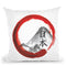 Mount Fuji Red Circle Throw Pillow By Cornel Vlad - by all about vibe