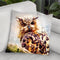 Owl Looking Throw Pillow By Cornel Vlad - by all about vibe