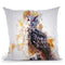 Owl On Branch Throw Pillow By Cornel Vlad - by all about vibe
