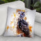 Owl On Branch Throw Pillow By Cornel Vlad - by all about vibe