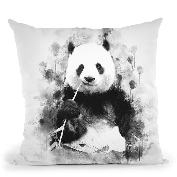Panda I Throw Pillow By Cornel Vlad - by all about vibe