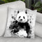 Panda I Throw Pillow By Cornel Vlad - by all about vibe