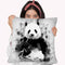 Panda Iv2 Throw Pillow By Cornel Vlad - by all about vibe