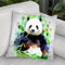 Panda Throw Pillow By Cornel Vlad - by all about vibe