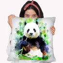 Panda Throw Pillow By Cornel Vlad - by all about vibe