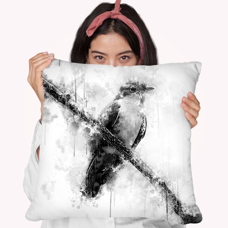 Plaintive Cuckoo I Throw Pillow By Cornel Vlad - by all about vibe
