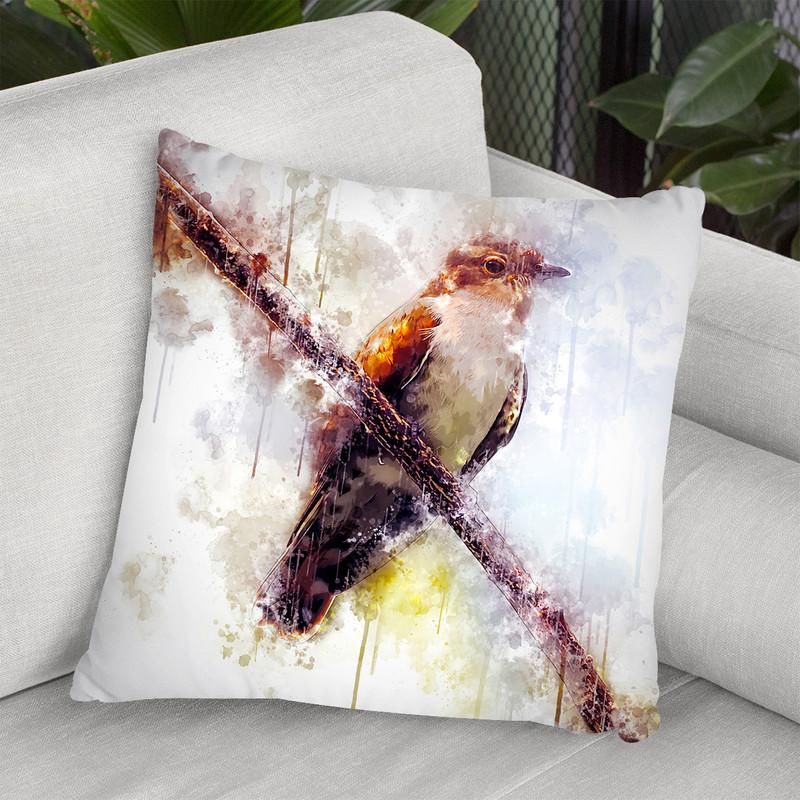 Plaintive Cuckoo Throw Pillow By Cornel Vlad - by all about vibe