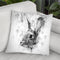 Rabbit Head I Throw Pillow By Cornel Vlad - by all about vibe