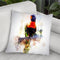 Rainbow Lorikeet Parrot Throw Pillow By Cornel Vlad - by all about vibe