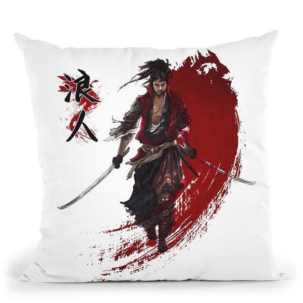 Ronin Throw Pillow By Cornel Vlad - by all about vibe