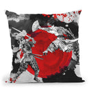 Samurai Warriors Version 2 Throw Pillow By Cornel Vlad - by all about vibe