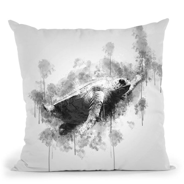 Sea Turtlei Throw Pillow By Cornel Vlad - by all about vibe