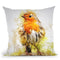 Songbird Branch Throw Pillow By Cornel Vlad - by all about vibe
