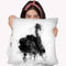 Swan Black I Throw Pillow By Cornel Vlad - by all about vibe