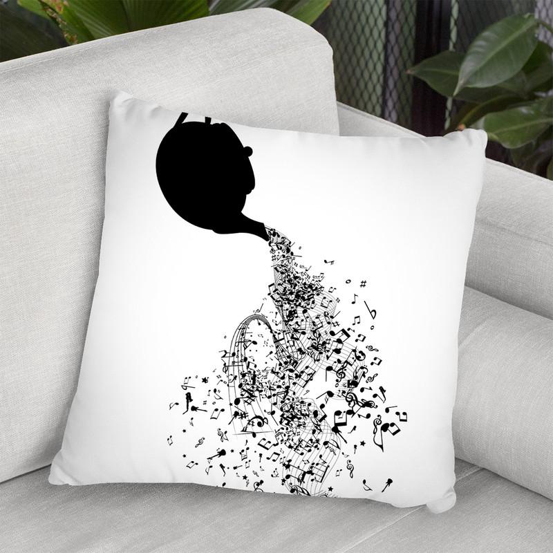 Teapot Pouring Music Throw Pillow By Cornel Vlad - by all about vibe